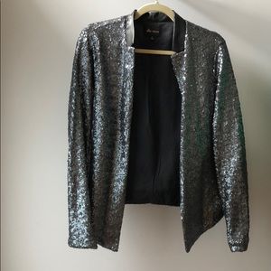 Ella Moss silver sequined blazer